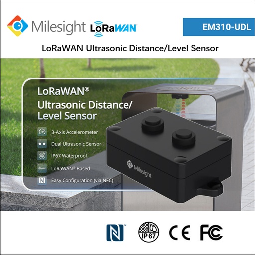 EM310-UDL LoRaWAN Ultrasonic Distance/Level Sensor